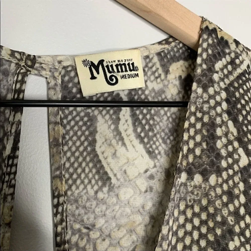 Show Me Your Mumu Snakeskin Rocky Romper